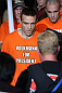 MINNEAPOLIS, MN - OCTOBER 05:  Jacob Volkmann enters the arena before his lightweight fight against Shane Roller at the UFC on FX event at Target Center on October 5, 2012 in Minneapolis, Minnesota.  (Photo by Josh Hedges/Zuffa LLC/Zuffa LLC via Getty Images)
