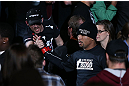 MINNEAPOLIS, MN - OCTOBER 05:  Marcus LeVesseur enters the arena before his lightweight fight against Carlo Prater at the UFC on FX event at Target Center on October 5, 2012 in Minneapolis, Minnesota.  (Photo by Josh Hedges/Zuffa LLC/Zuffa LLC via Getty Images)