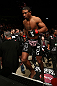 MINNEAPOLIS, MN - OCTOBER 05:  Marcus LeVesseur enters the Octagon before his lightweight fight against Carlo Prater at the UFC on FX event at Target Center on October 5, 2012 in Minneapolis, Minnesota.  (Photo by Josh Hedges/Zuffa LLC/Zuffa LLC via Getty Images)