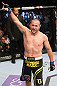 MINNEAPOLIS, MN - OCTOBER 05:  Mike Pierce reacts after knocking out Aaron Simpson during their welterweight fight at the UFC on FX event at Target Center on October 5, 2012 in Minneapolis, Minnesota.  (Photo by Josh Hedges/Zuffa LLC/Zuffa LLC via Getty Images)