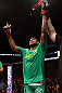 MINNEAPOLIS, MN - OCTOBER 05:  Michael Johnson reacts after knocking out Danny Castillo during their lightweight fight at the UFC on FX event at Target Center on October 5, 2012 in Minneapolis, Minnesota.  (Photo by Josh Hedges/Zuffa LLC/Zuffa LLC via Getty Images)