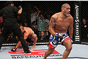 MINNEAPOLIS, MN - OCTOBER 05:  Antonio Silva (R) reacts after knocking out Travis Browne during their heavyweight fight at the UFC on FX event at Target Center on October 5, 2012 in Minneapolis, Minnesota.  (Photo by Josh Hedges/Zuffa LLC/Zuffa LLC via Getty Images)