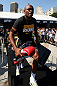 RIO DE JANEIRO, BRAZIL - OCTOBER 10:  Anderson Silva walks onto the mat before an open training session ahead of UFC 153 at Arcos da Lapa: Praca Cardeal Camara on October 10, 2012 in Rio de Janeiro, Brazil.  (Photo by Josh Hedges/Zuffa LLC/Zuffa LLC via Getty Images)