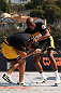 RIO DE JANEIRO, BRAZIL - OCTOBER 10:  Anderson Silva works out for fans and media during an open training session ahead of UFC 153 at Arcos da Lapa: Praca Cardeal Camara on October 10, 2012 in Rio de Janeiro, Brazil.  (Photo by Josh Hedges/Zuffa LLC/Zuffa LLC via Getty Images)