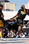 RIO DE JANEIRO, BRAZIL - OCTOBER 10:  Anderson Silva works out for fans and media during an open training session ahead of UFC 153 at Arcos da Lapa: Praca Cardeal Camara on October 10, 2012 in Rio de Janeiro, Brazil.  (Photo by Josh Hedges/Zuffa LLC/Zuffa LLC via Getty Images)