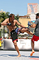 RIO DE JANEIRO, BRAZIL - OCTOBER 10:  Stephan Bonnar works out for fans and media during an open training session ahead of UFC 153 at Arcos da Lapa: Praca Cardeal Camara on October 10, 2012 in Rio de Janeiro, Brazil.  (Photo by Josh Hedges/Zuffa LLC/Zuffa LLC via Getty Images)