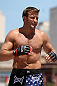 RIO DE JANEIRO, BRAZIL - OCTOBER 10:  Stephan Bonnar works out for fans and media during an open training session ahead of UFC 153 at Arcos da Lapa: Praca Cardeal Camara on October 10, 2012 in Rio de Janeiro, Brazil.  (Photo by Josh Hedges/Zuffa LLC/Zuffa LLC via Getty Images)