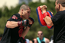 RIO DE JANEIRO, BRAZIL - OCTOBER 10:  Wagner Prado works out for fans and media during an open training session ahead of UFC 153 at Arcos da Lapa: Praca Cardeal Camara on October 10, 2012 in Rio de Janeiro, Brazil.  (Photo by Josh Hedges/Zuffa LLC/Zuffa LLC via Getty Images)