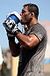 RIO DE JANEIRO, BRAZIL - OCTOBER 10:  Antonio Rodrigo "Minotauro" Nogeuira works out for fans and media during an open training session ahead of UFC 153 at Arcos da Lapa: Praca Cardeal Camara on October 10, 2012 in Rio de Janeiro, Brazil.  (Photo by Josh Hedges/Zuffa LLC/Zuffa LLC via Getty Images)