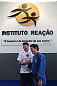 Camozzi com o idealizador do projeto de atleta Ol&iacute;mpico de Jud&ocirc;, Fl&aacute;vio Canto