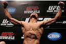 RIO DE JANEIRO, BRAZIL - OCTOBER 12:  Francisco Trinaldo weighs in during the UFC 153 weigh in at HSBC Arena on October 12, 2012 in Rio de Janeiro, Brazil.  (Photo by Josh Hedges/Zuffa LLC/Zuffa LLC via Getty Images)