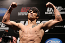 RIO DE JANEIRO, BRAZIL - OCTOBER 12:  Erick Silva weighs in during the UFC 153 weigh in at HSBC Arena on October 12, 2012 in Rio de Janeiro, Brazil.  (Photo by Josh Hedges/Zuffa LLC/Zuffa LLC via Getty Images)