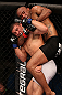 RIO DE JANEIRO, BRAZIL - OCTOBER 13:  (R-L) Sergio Moraes secures a rear choke submission against Renee Forte during their welterweight fight at UFC 153 inside HSBC Arena on October 13, 2012 in Rio de Janeiro, Brazil.  (Photo by Josh Hedges/Zuffa LLC/Zuffa LLC via Getty Images)