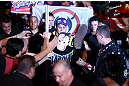 RIO DE JANEIRO, BRAZIL - OCTOBER 13:  Rony "Jason" Mariano Bezerra enters the arena before his featherweight fight against Sam Sicilia at UFC 153 inside HSBC Arena on October 13, 2012 in Rio de Janeiro, Brazil.  (Photo by Josh Hedges/Zuffa LLC/Zuffa LLC via Getty Images)