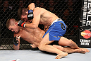 RIO DE JANEIRO, BRAZIL - OCTOBER 13:  (R-L) Demian Maia punches Rick Story during their welterweight fight at UFC 153 inside HSBC Arena on October 13, 2012 in Rio de Janeiro, Brazil.  (Photo by Josh Hedges/Zuffa LLC/Zuffa LLC via Getty Images)