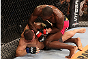 RIO DE JANEIRO, BRAZIL - OCTOBER 13:  (R-L) Phil Davis punches Wagner Prado during their light heavyweight fight at UFC 153 inside HSBC Arena on October 13, 2012 in Rio de Janeiro, Brazil.  (Photo by Josh Hedges/Zuffa LLC/Zuffa LLC via Getty Images)