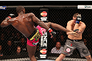 RIO DE JANEIRO, BRAZIL - OCTOBER 13:  (L-R) Phil Davis kicks Wagner Prado during their light heavyweight fight at UFC 153 inside HSBC Arena on October 13, 2012 in Rio de Janeiro, Brazil.  (Photo by Josh Hedges/Zuffa LLC/Zuffa LLC via Getty Images)