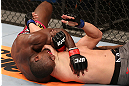 RIO DE JANEIRO, BRAZIL - OCTOBER 13:  (L-R) Phil Davis secures an anaconda choke submission against Wagner Prado during their light heavyweight fight at UFC 153 inside HSBC Arena on October 13, 2012 in Rio de Janeiro, Brazil.  (Photo by Josh Hedges/Zuffa LLC/Zuffa LLC via Getty Images)