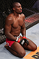 RIO DE JANEIRO, BRAZIL - OCTOBER 13:  Phil Davis reacts after defeating Wagner Prado during their light heavyweight fight at UFC 153 inside HSBC Arena on October 13, 2012 in Rio de Janeiro, Brazil.  (Photo by Josh Hedges/Zuffa LLC/Zuffa LLC via Getty Images)