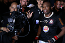 RIO DE JANEIRO, BRAZIL - OCTOBER 13:  Anderson Silva enters the arena before his light heavyweight fight against Stephan Bonnar at UFC 153 inside HSBC Arena on October 13, 2012 in Rio de Janeiro, Brazil.  (Photo by Josh Hedges/Zuffa LLC/Zuffa LLC via Getty Images)