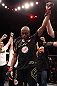 RIO DE JANEIRO, BRAZIL - OCTOBER 13:  Anderson Silva reacts after his TKO victory over Stephan Bonnar during their light heavyweight fight at UFC 153 inside HSBC Arena on October 13, 2012 in Rio de Janeiro, Brazil.  (Photo by Josh Hedges/Zuffa LLC/Zuffa LLC via Getty Images)