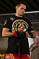 HONG KONG - NOVEMBER 07:  Rich Franklin works out for media and fans during a UFC open workout session at Harbour City Mall on November 7, 2012 in Hong Kong, Hong Kong.  (Photo by Josh Hedges/Zuffa LLC/Zuffa LLC via Getty Images)