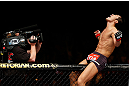 MACAU, MACAU - NOVEMBER 10: Dong Hyun Kim reacts after defeating Paulo Thiago during their welterweight bout at the UFC Macao event inside CotaiArena on November 10, 2012 in Macau, Macau. (Photo by Josh Hedges/Zuffa LLC/Zuffa LLC via Getty Images)