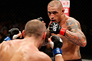 MACAU, MACAU - NOVEMBER 10: (R-L) Thiago Silva faces off with Stanislav Nedkov during their light heavyweight bout at the UFC Macao event inside CotaiArena on November 10, 2012 in Macau, Macau. (Photo by Josh Hedges/Zuffa LLC/Zuffa LLC via Getty Images)