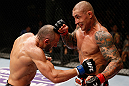 MACAU, MACAU - NOVEMBER 10: (L-R) Stanislav Nedkov and Thiago Silva trade punches during their light heavyweight bout at the UFC Macao event inside CotaiArena on November 10, 2012 in Macau, Macau. (Photo by Josh Hedges/Zuffa LLC/Zuffa LLC via Getty Images)
