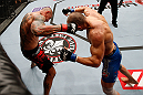 MACAU, MACAU - NOVEMBER 10: (L-R) Thiago Silva punches Stanislav Nedkov during their light heavyweight bout at the UFC Macao event inside CotaiArena on November 10, 2012 in Macau, Macau. (Photo by Josh Hedges/Zuffa LLC/Zuffa LLC via Getty Images)
