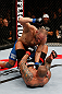 MACAU, MACAU - NOVEMBER 10: (L-R) Stanislav Nedkov punches Thiago Silva during their light heavyweight bout at the UFC Macao event inside CotaiArena on November 10, 2012 in Macau, Macau. (Photo by Josh Hedges/Zuffa LLC/Zuffa LLC via Getty Images)