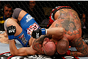 MACAU, MACAU - NOVEMBER 10: (R-L) Thiago Silva secures an arm triangle choke submission against Stanislav Nedkov during their light heavyweight bout at the UFC Macao event inside CotaiArena on November 10, 2012 in Macau, Macau. (Photo by Josh Hedges/Zuffa LLC/Zuffa LLC via Getty Images)