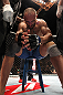 MACAU, MACAU - NOVEMBER 10: Stanislav Nedkov reacts after losing to Thiago Silva by submission during their light heavyweight bout at the UFC Macao event inside CotaiArena on November 10, 2012 in Macau, Macau. (Photo by Josh Hedges/Zuffa LLC/Zuffa LLC via Getty Images)