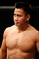 MACAU, MACAU - NOVEMBER 10: Cung Le stands in the Octagon before his middleweight bout against Rich Franklin at the UFC Macao event inside CotaiArena on November 10, 2012 in Macau, Macau. (Photo by Josh Hedges/Zuffa LLC/Zuffa LLC via Getty Images)