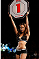 MACAU, MACAU - NOVEMBER 10: UFC Octagon Girl Jessica Cambensy introduces a round at the UFC Macao event inside CotaiArena on November 10, 2012 in Macau, Macau. (Photo by Josh Hedges/Zuffa LLC/Zuffa LLC via Getty Images)