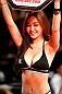 MACAU, MACAU - NOVEMBER 10: UFC Octagon Girl Ye-Bin Kang introduces a round at the UFC Macao event inside CotaiArena on November 10, 2012 in Macau, Macau. (Photo by Josh Hedges/Zuffa LLC/Zuffa LLC via Getty Images)