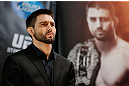 MONTREAL, CANADA - NOVEMBER 14:  Carlos Condit interacts with media and fans during the final pre-fight press conference ahead of UFC 154 at New City Gas on November 14, 2012 in Montreal, Quebec, Canada.  (Photo by Josh Hedges/Zuffa LLC/Zuffa LLC via Getty Images)