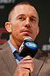 MONTREAL, CANADA - NOVEMBER 14:  Georges St-Pierre interacts with media and fans during the final pre-fight press conference ahead of UFC 154 at New City Gas on November 14, 2012 in Montreal, Quebec, Canada.  (Photo by Josh Hedges/Zuffa LLC/Zuffa LLC via Getty Images)