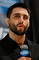 MONTREAL, CANADA - NOVEMBER 14:  Carlos Condit interacts with media and fans during the final pre-fight press conference ahead of UFC 154 at New City Gas on November 14, 2012 in Montreal, Quebec, Canada.  (Photo by Josh Hedges/Zuffa LLC/Zuffa LLC via Getty Images)