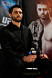 MONTREAL, CANADA - NOVEMBER 14:  Carlos Condit interacts with media and fans during the final pre-fight press conference ahead of UFC 154 at New City Gas on November 14, 2012 in Montreal, Quebec, Canada.  (Photo by Josh Hedges/Zuffa LLC/Zuffa LLC via Getty Images)