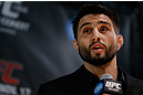 MONTREAL, CANADA - NOVEMBER 14:  Carlos Condit interacts with media and fans during the final pre-fight press conference ahead of UFC 154 at New City Gas on November 14, 2012 in Montreal, Quebec, Canada.  (Photo by Josh Hedges/Zuffa LLC/Zuffa LLC via Getty Images)