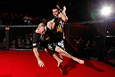 MONTREAL, CANADA - NOVEMBER 15:  Carlos Condit works out for media and fans during an open training session ahead of UFC 154 at New City Gas on November 15, 2012 in Montreal, Quebec, Canada.  (Photo by Josh Hedges/Zuffa LLC/Zuffa LLC via Getty Images)
