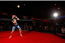 MONTREAL, CANADA - NOVEMBER 15:  Carlos Condit works out for media and fans during an open training session ahead of UFC 154 at New City Gas on November 15, 2012 in Montreal, Quebec, Canada.  (Photo by Josh Hedges/Zuffa LLC/Zuffa LLC via Getty Images)