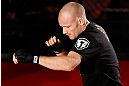 MONTREAL, CANADA - NOVEMBER 15:  ]Martin Kampmann works out for media and fans during an open training session ahead of UFC 154 at New City Gas on November 15, 2012 in Montreal, Quebec, Canada.  (Photo by Josh Hedges/Zuffa LLC/Zuffa LLC via Getty Images)