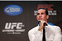 MONTREAL, CANADA - NOVEMBER 16: Rory MacDonald interacts with fans during a Q&A session before the official UFC 154 weigh in at New City Gas on November 16, 2012 in Montreal, Quebec, Canada. (Photo by Josh Hedges/Zuffa LLC/Zuffa LLC via Getty Images)