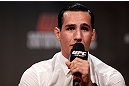 MONTREAL, CANADA - NOVEMBER 16: Rory MacDonald interacts with fans during a Q&A session before the official UFC 154 weigh in at New City Gas on November 16, 2012 in Montreal, Quebec, Canada. (Photo by Josh Hedges/Zuffa LLC/Zuffa LLC via Getty Images)