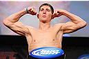 MONTREAL, CANADA - NOVEMBER 16:  Steven Siler weighs in during the official UFC 154 weigh in at New City Gas on November 16, 2012 in Montreal, Quebec, Canada.  (Photo by Josh Hedges/Zuffa LLC/Zuffa LLC via Getty Images)
