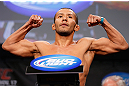 MONTREAL, CANADA - NOVEMBER 16:  Ivan Menjivar weighs in during the official UFC 154 weigh in at New City Gas on November 16, 2012 in Montreal, Quebec, Canada.  (Photo by Josh Hedges/Zuffa LLC/Zuffa LLC via Getty Images)