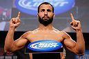 MONTREAL, CANADA - NOVEMBER 16:  John Makdessi weighs in during the official UFC 154 weigh in at New City Gas on November 16, 2012 in Montreal, Quebec, Canada.  (Photo by Josh Hedges/Zuffa LLC/Zuffa LLC via Getty Images)
