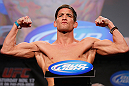 MONTREAL, CANADA - NOVEMBER 16:  Sam Stout weighs in during the official UFC 154 weigh in at New City Gas on November 16, 2012 in Montreal, Quebec, Canada.  (Photo by Josh Hedges/Zuffa LLC/Zuffa LLC via Getty Images)